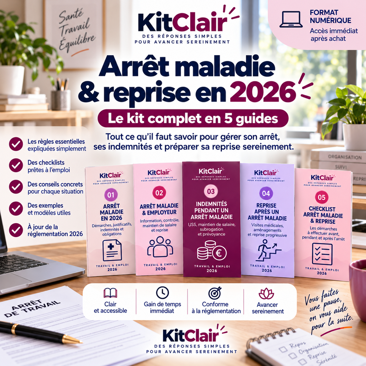Arrêt maladie & reprise en 2026