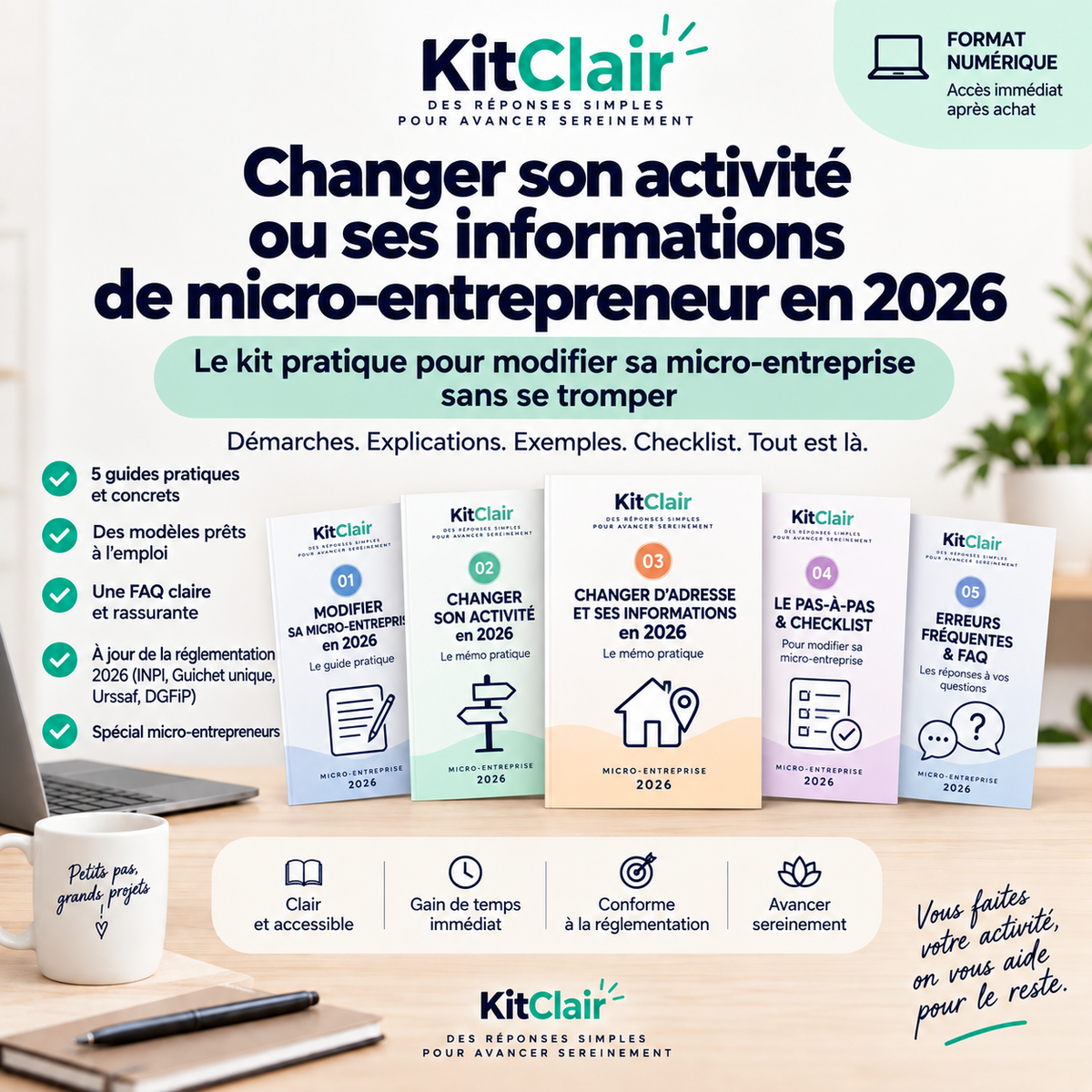 Changer son activité ou ses informations en 2026 : le kit pratique du micro-entrepreneur