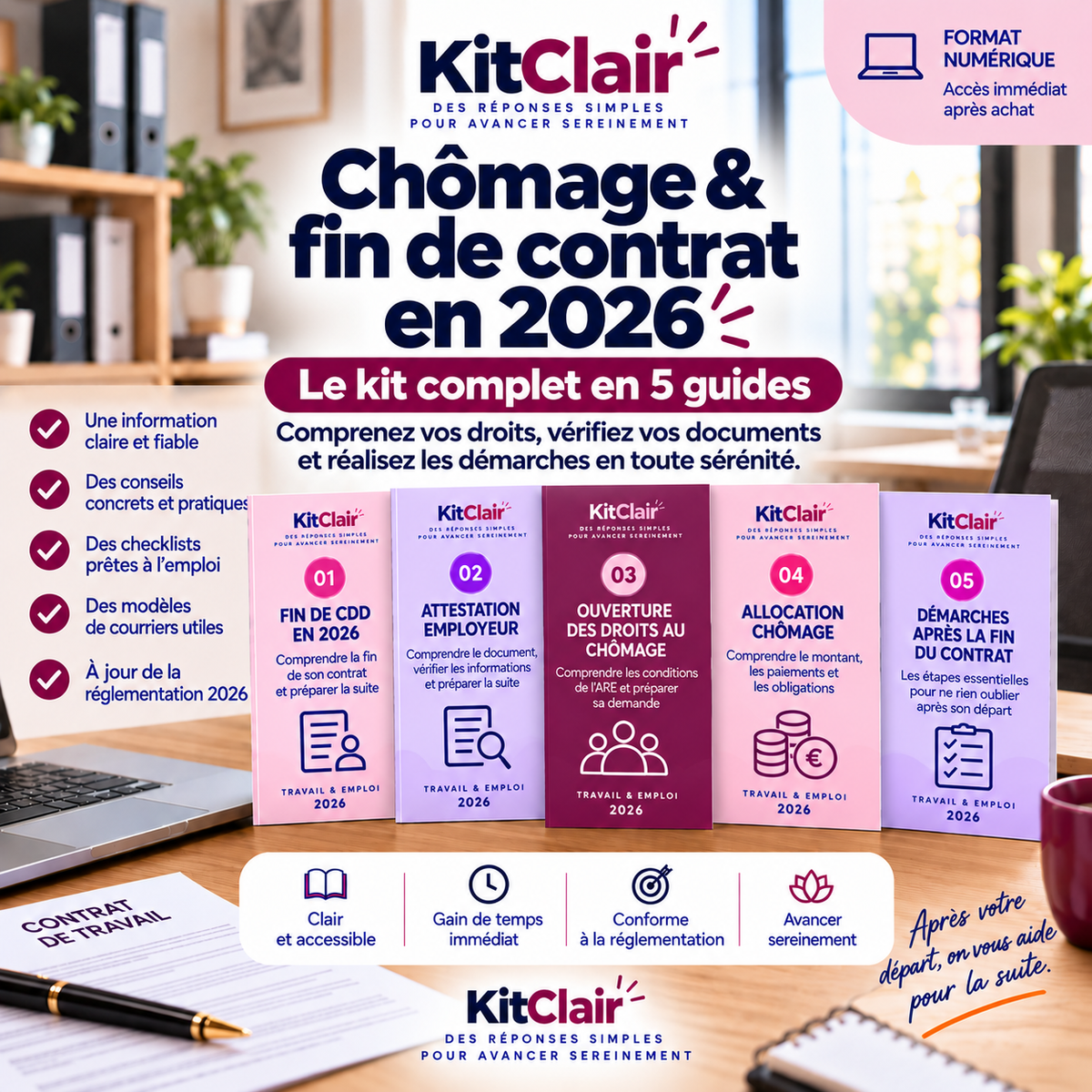 Chômage & fin de contrat en 2026