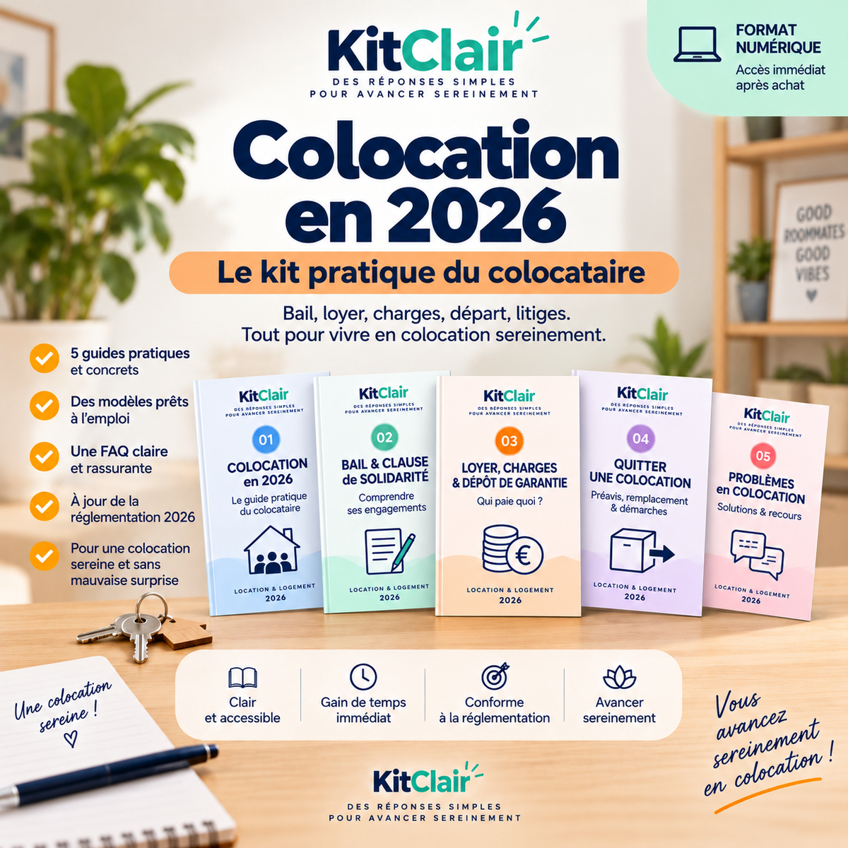 Colocation en 2026 : le kit pratique du colocataire