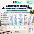 Cotisations sociales 2026 : le kit pratique du micro-entrepreneur