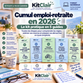Cumul emploi-retraite en 2026 : reprendre une activité, revenus & règles — Le kit pratique