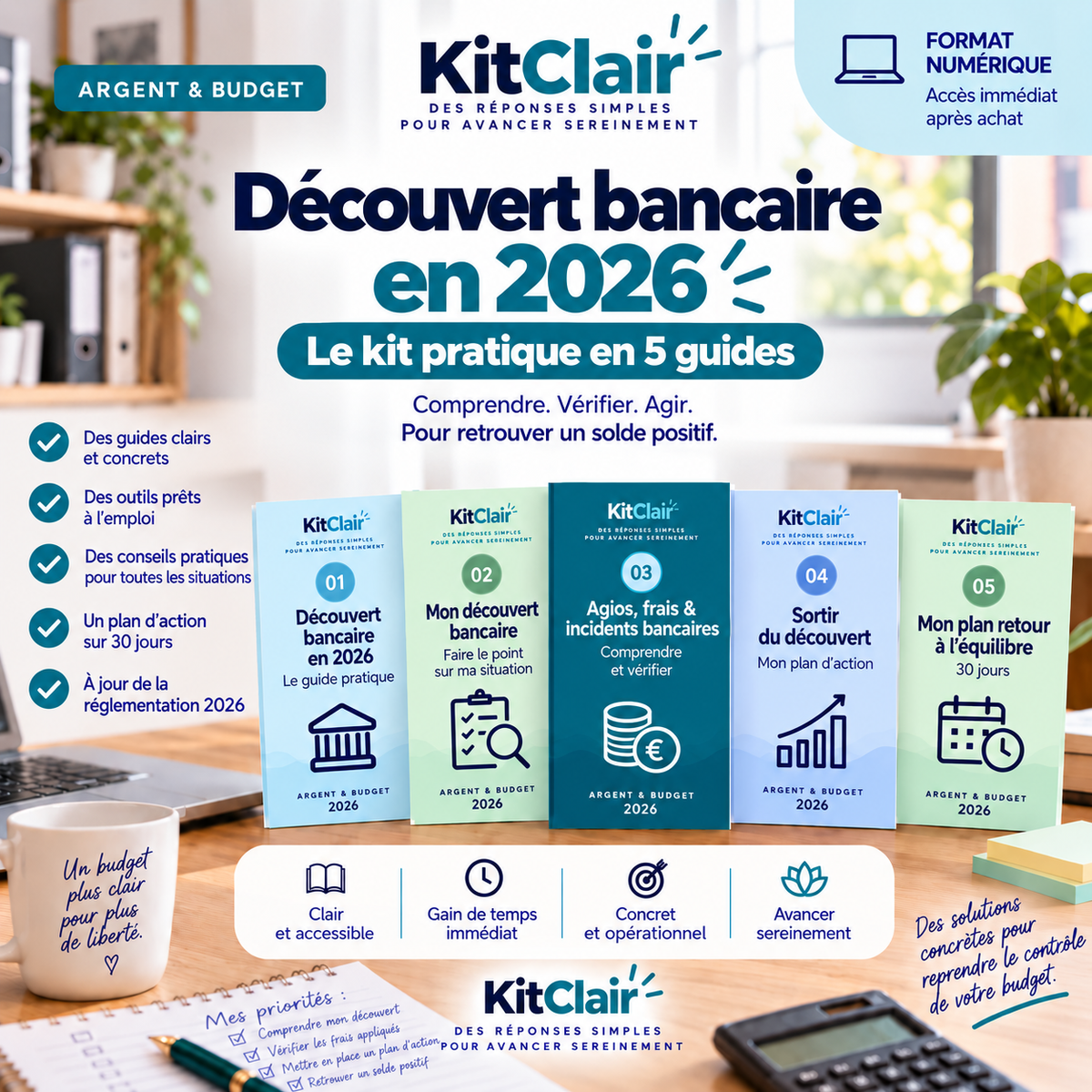 Découvert bancaire en 2026 — le kit pratique