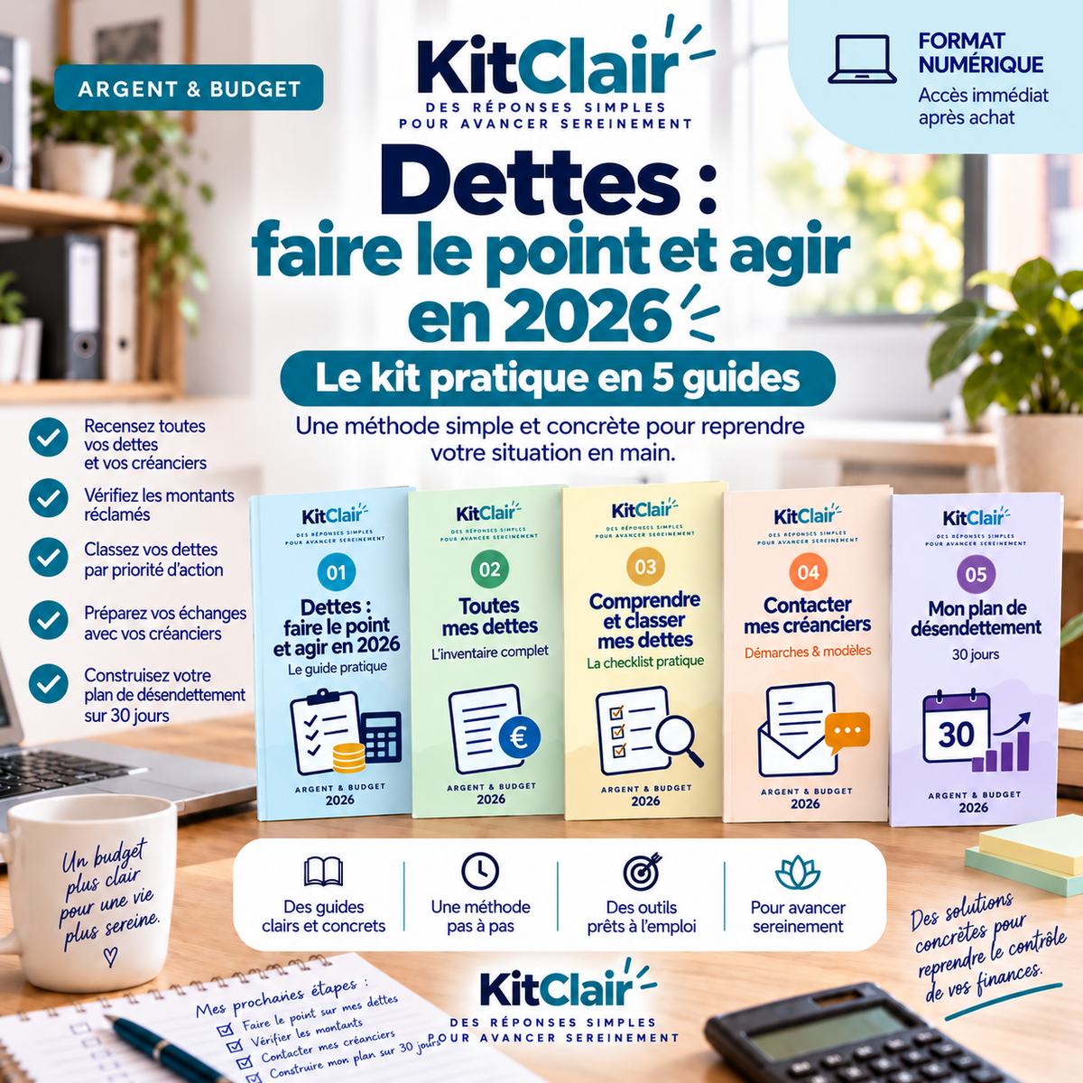 Dettes : faire le point et agir en 2026 — le kit pratique