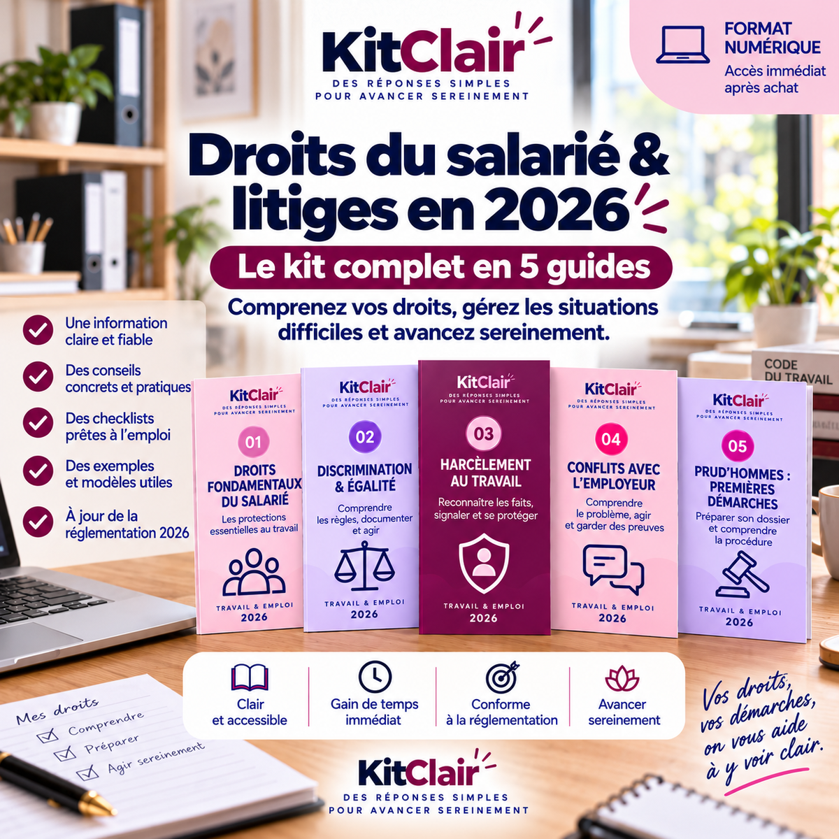 Droits du salarié & litiges en 2026