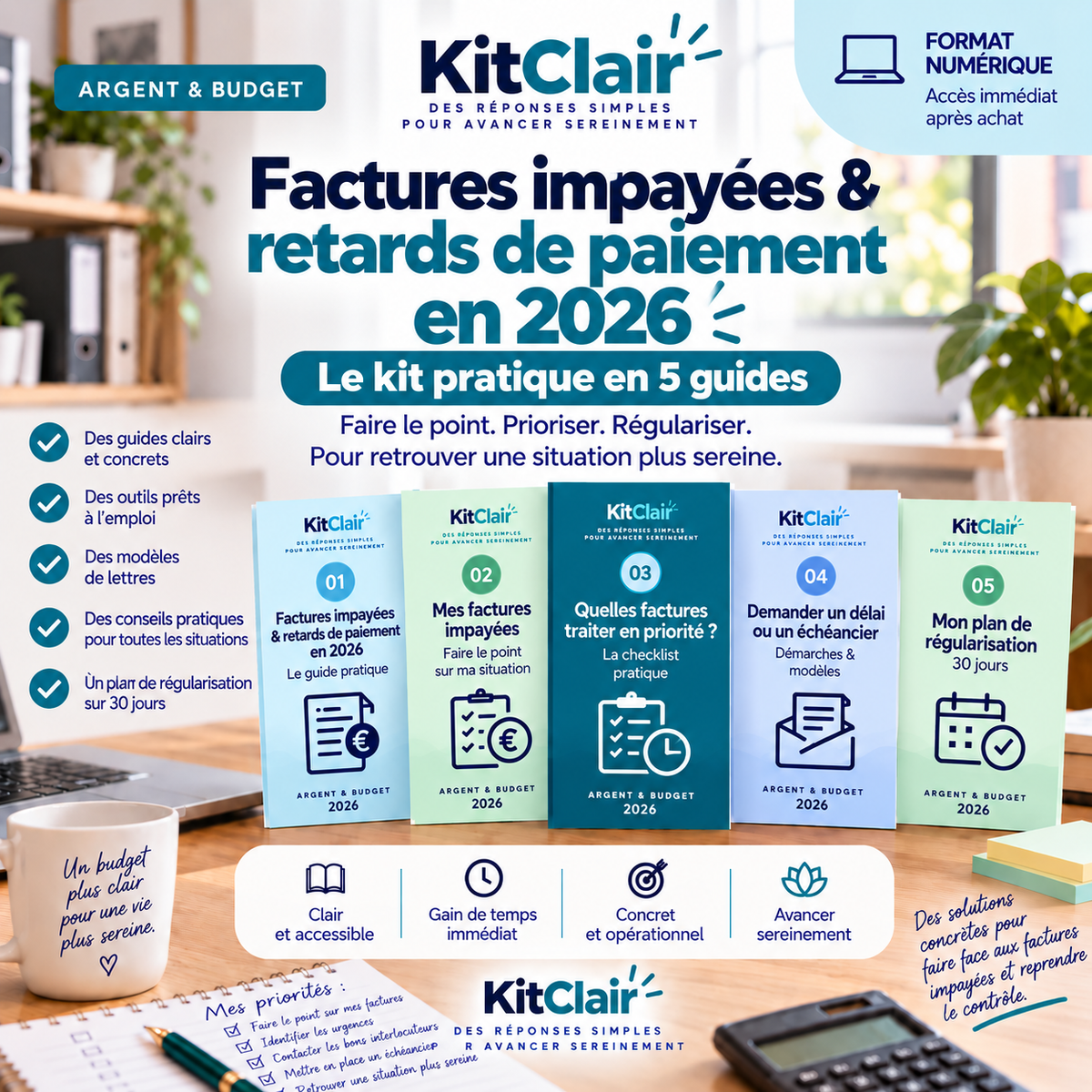 Factures impayées & retards de paiement en 2026 — le kit pratique