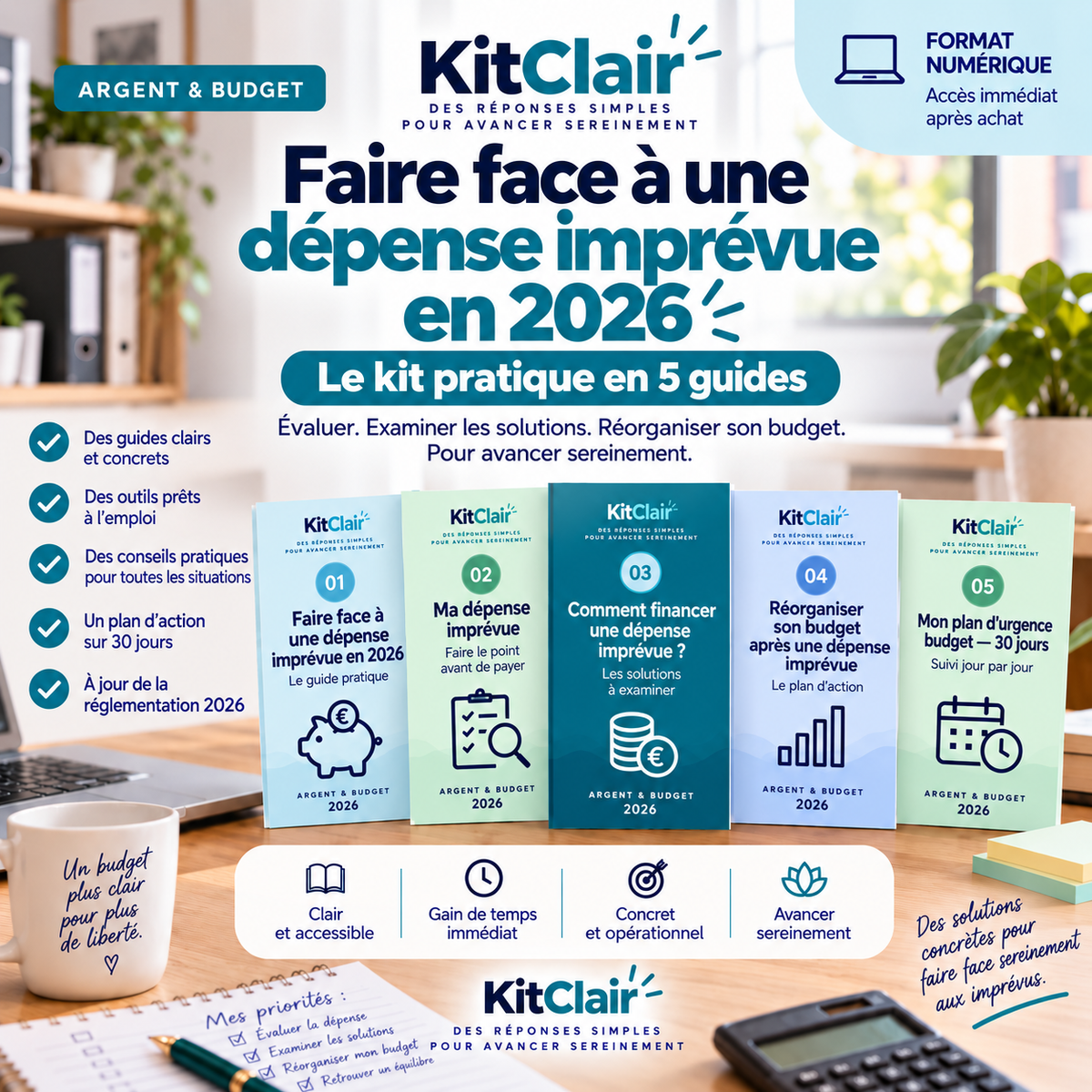 Faire face à une dépense imprévue en 2026 — le kit pratique