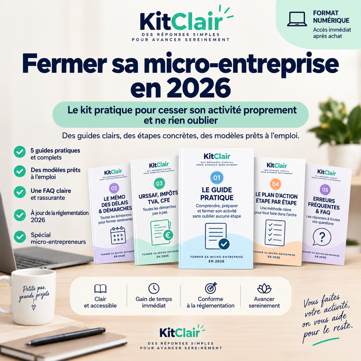 Fermer sa micro-entreprise en 2026 : le kit pratique pour cesser son activité