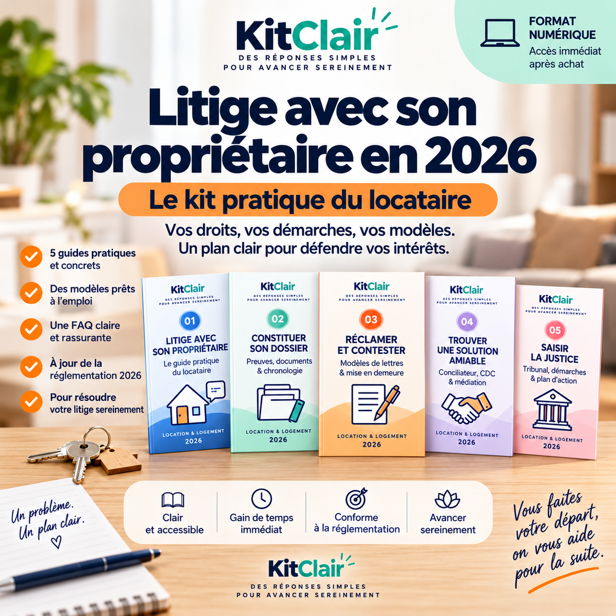 Litige avec son propriétaire en 2026 : le kit pratique du locataire