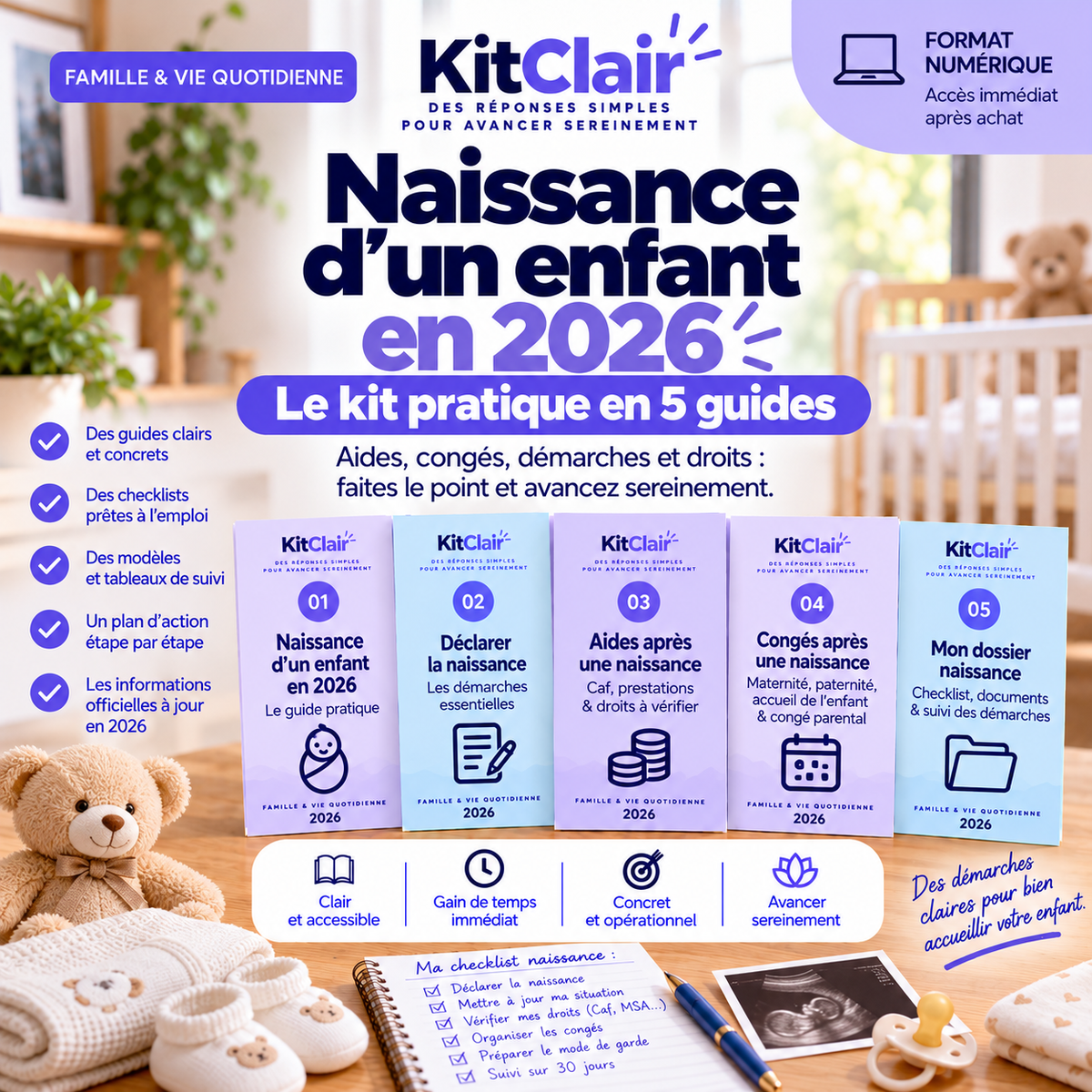 Naissance d’un enfant : aides, congés & démarches à ne pas oublier en 2026 — le kit pratique