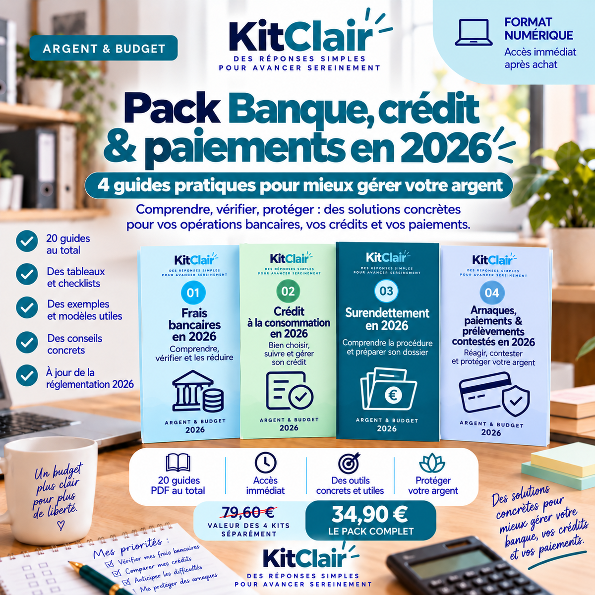 Pack Banque, crédit & paiements en 2026