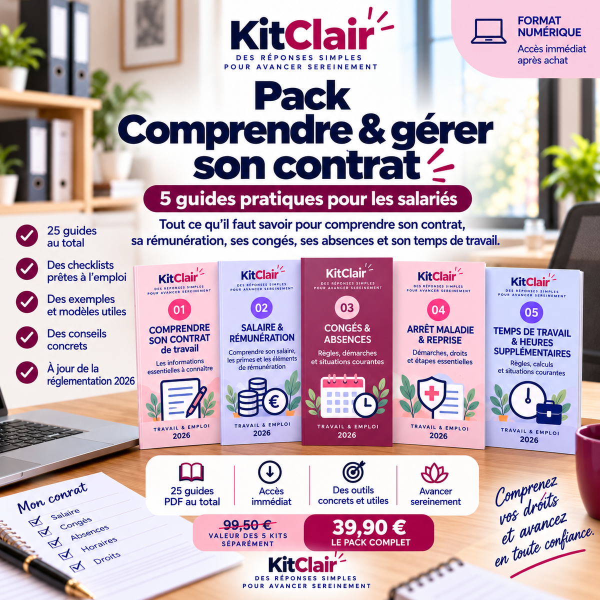 Pack Comprendre & gérer son contrat en 2026