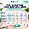 Pack Démarrage Micro-Entreprise 2026 : tout pour bien se lancer