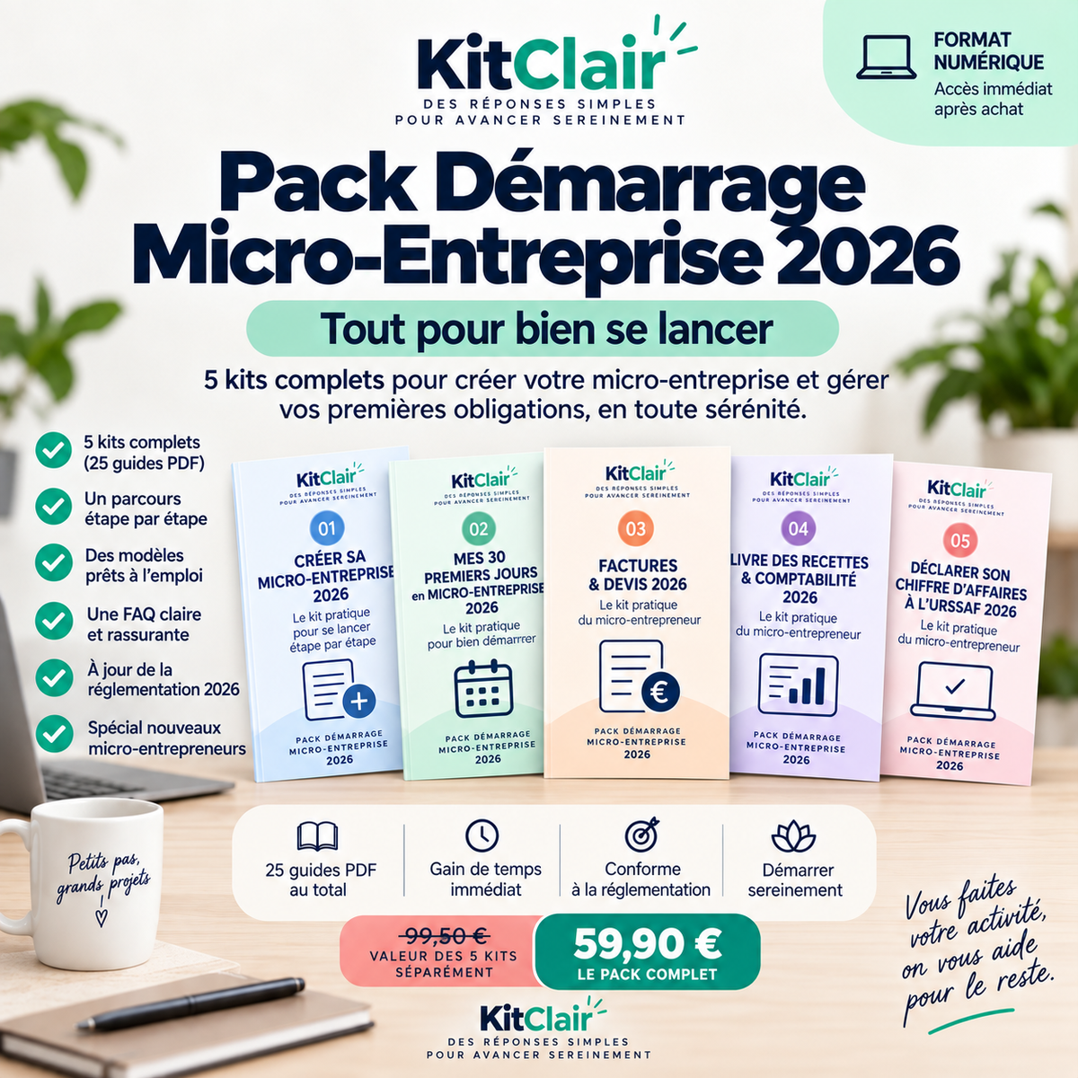 Pack Démarrage Micro-Entreprise 2026 : tout pour bien se lancer