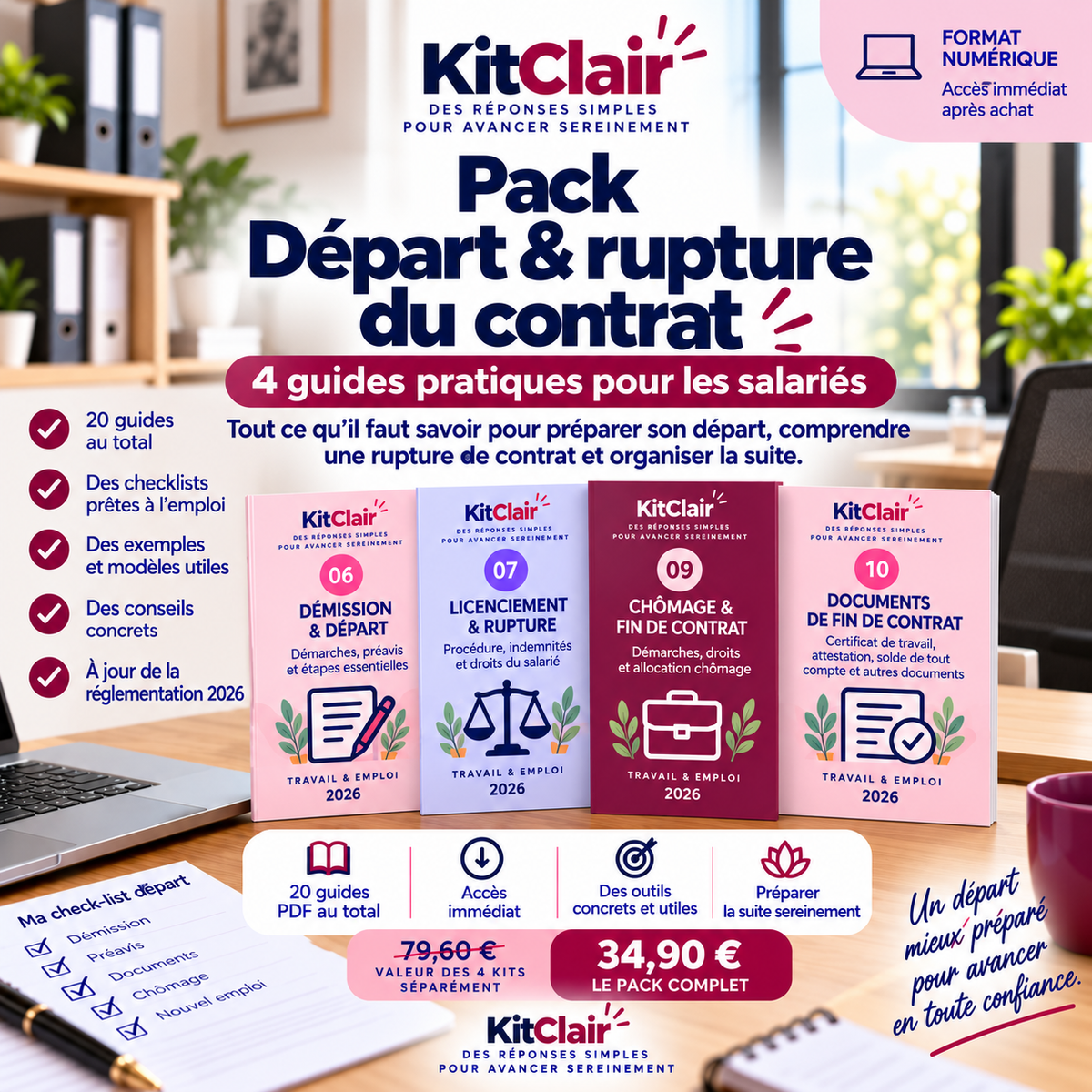Pack Départ & rupture du contrat