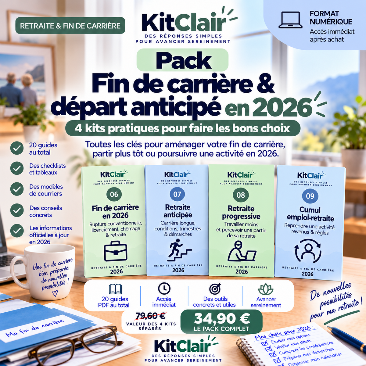 Pack Fin de carrière & départ anticipé en 2026