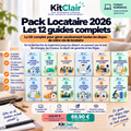 Pack Locataire 2026 — Les 12 guides complets