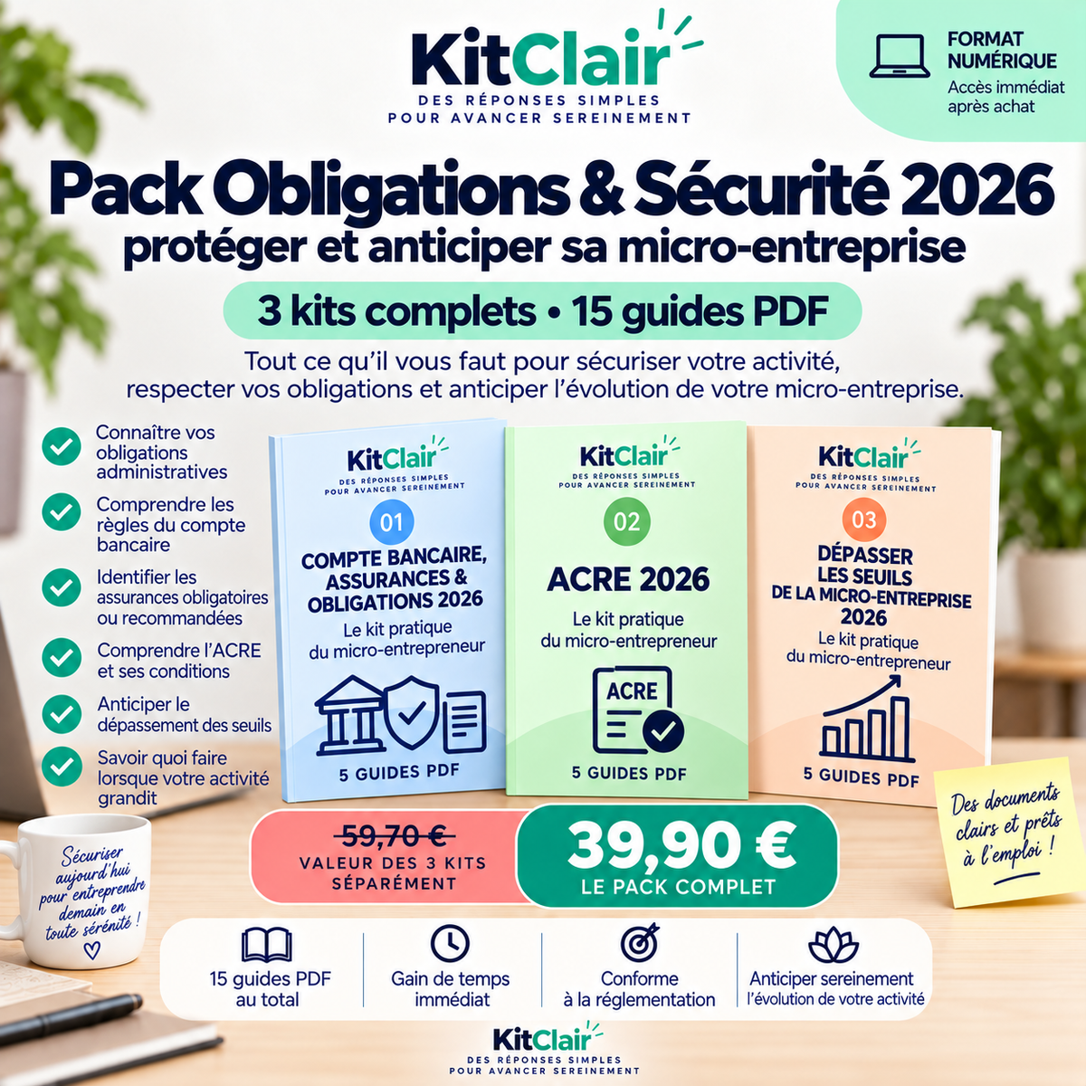 Pack Obligations & Sécurité 2026 : protéger et anticiper sa micro-entreprise