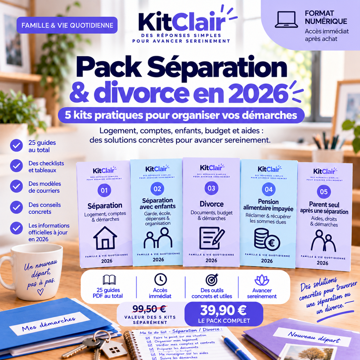 Pack Séparation & divorce en 2026