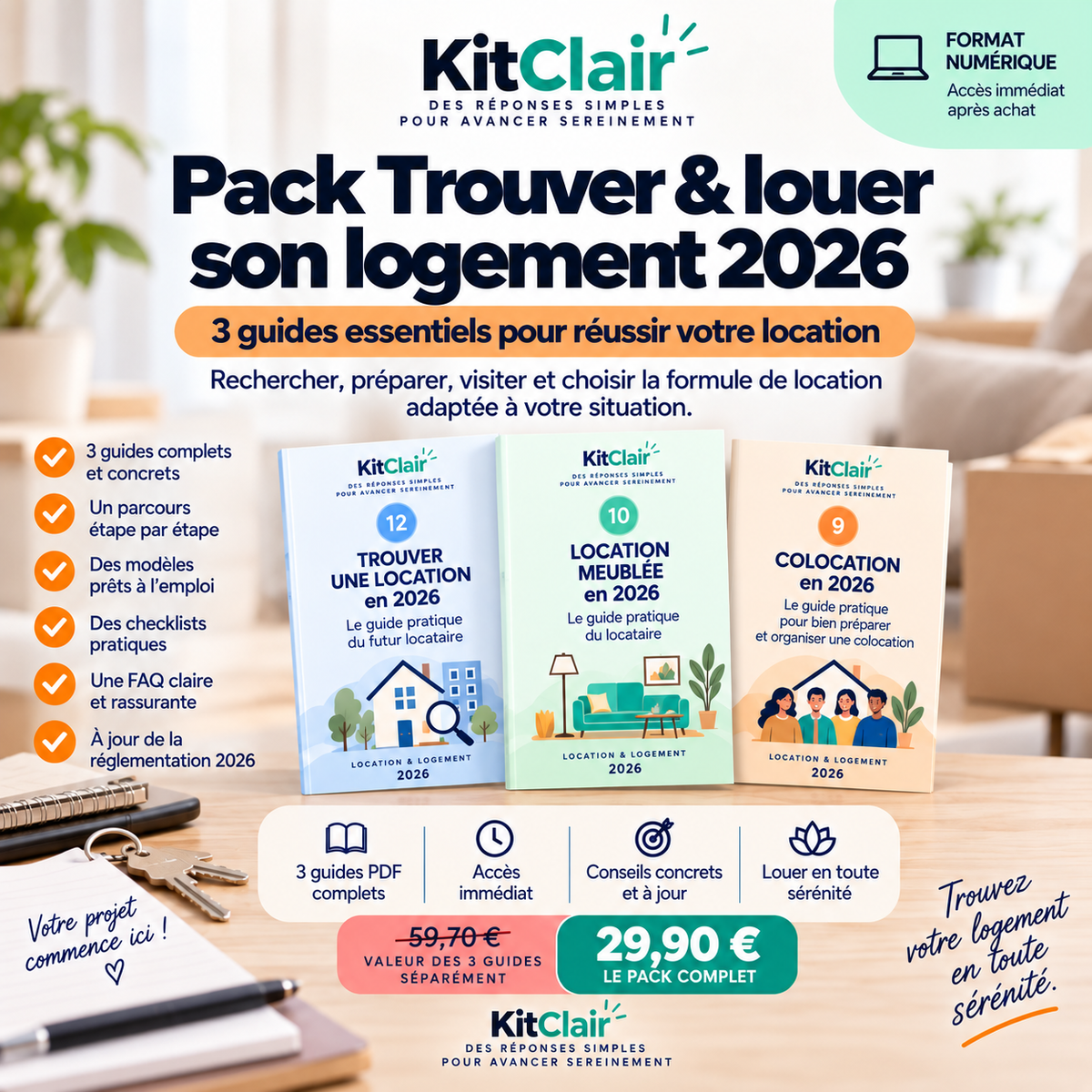 Pack Trouver & louer son logement — 2026