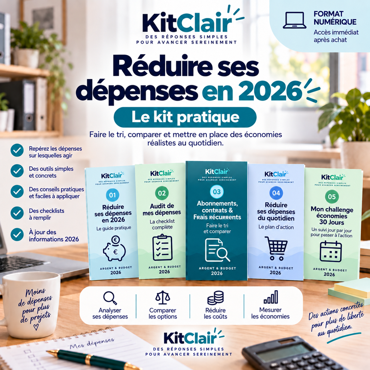 Réduire ses dépenses en 2026 — le kit pratique