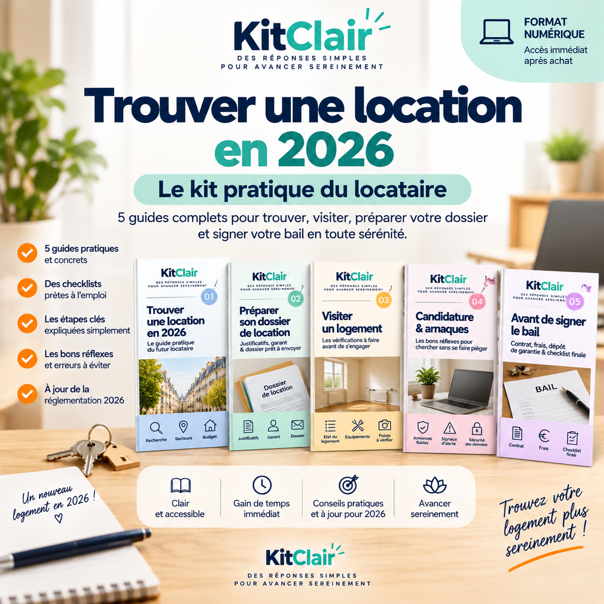 Trouver une location en 2026 : le kit pratique